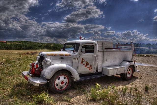 Vintage Firetruck old car