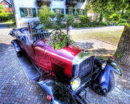 Vintage Old Car Planter