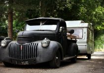 Flat Black Pickup Truck