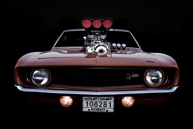 1969 Chevy Supercharger, muscle car