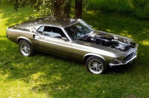 1969 Ford Mustang muscle car