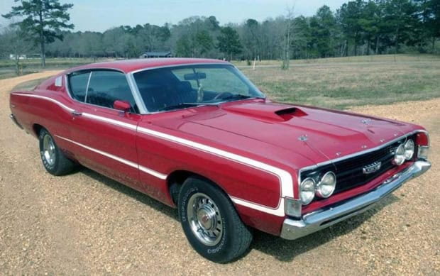 1968 Ford Torino muscle car