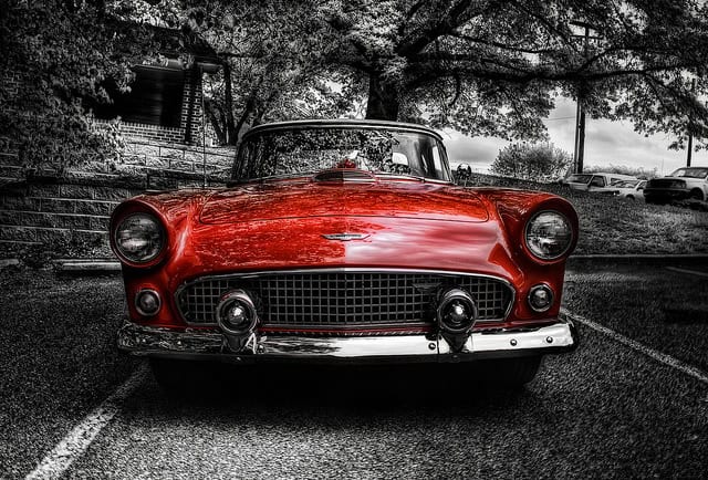56 Thunderbird old car